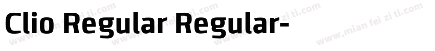 Clio Regular Regular字体转换